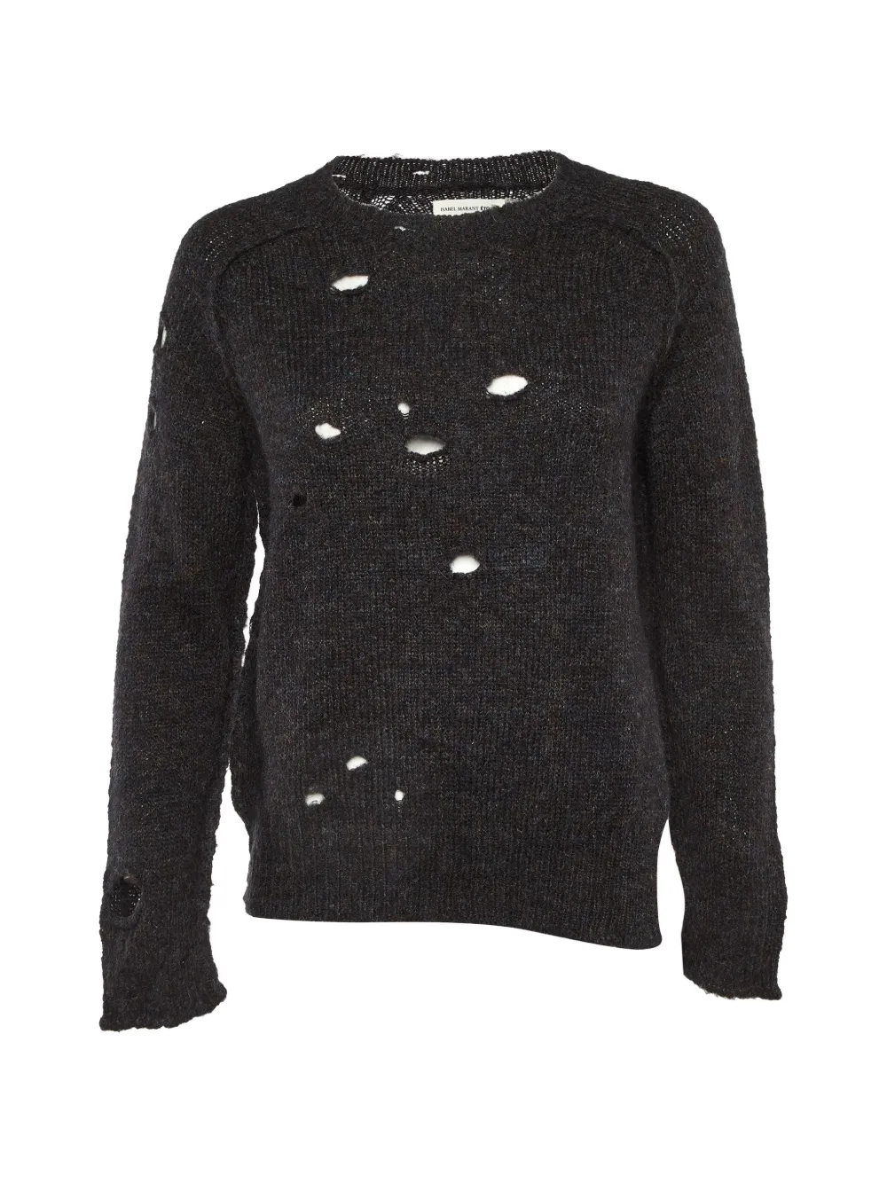 MARANT ÉTOILE distressed knit sweater - Nero