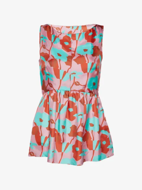 Roksanda floral-print peplum top