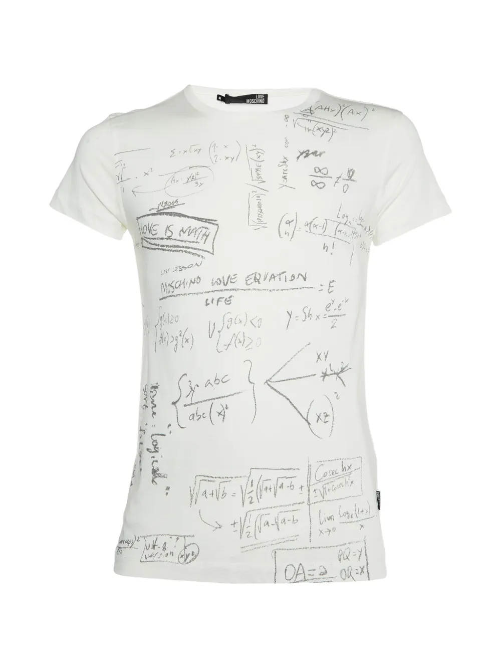 Love Moschino graphic-print T-shirt - Bianco