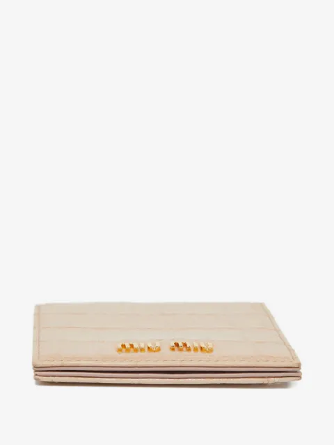 Miu Miu Pre-Owned croc-embossed card holder