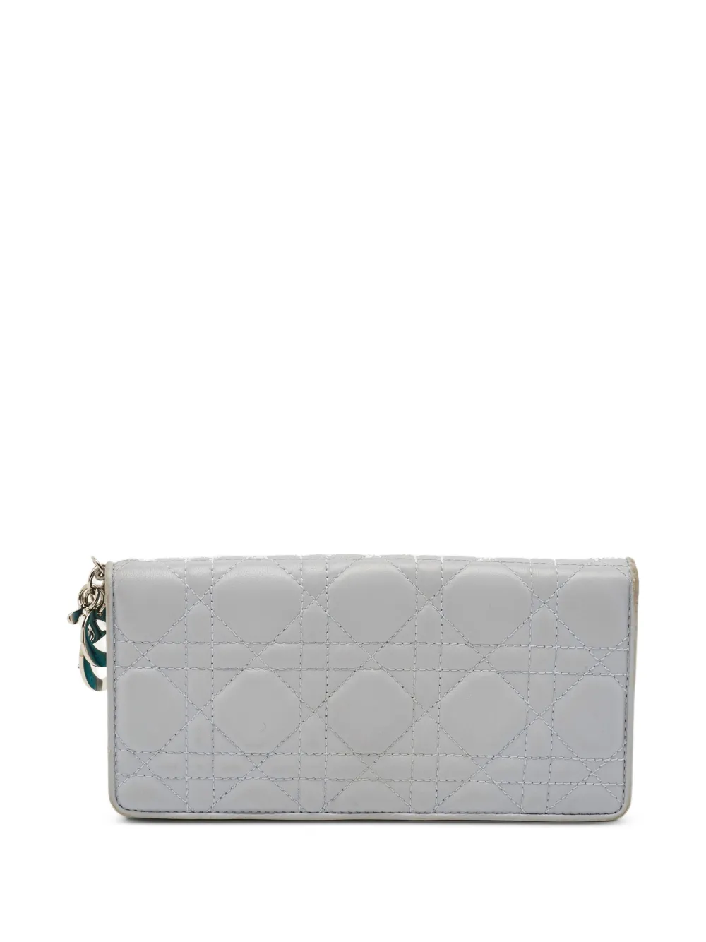 Christian Dior Pre-Owned Lady Dior Cannage wallet - Blue