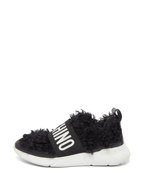 Moschino Pre-Owned tenis texturizados con correa en el logo