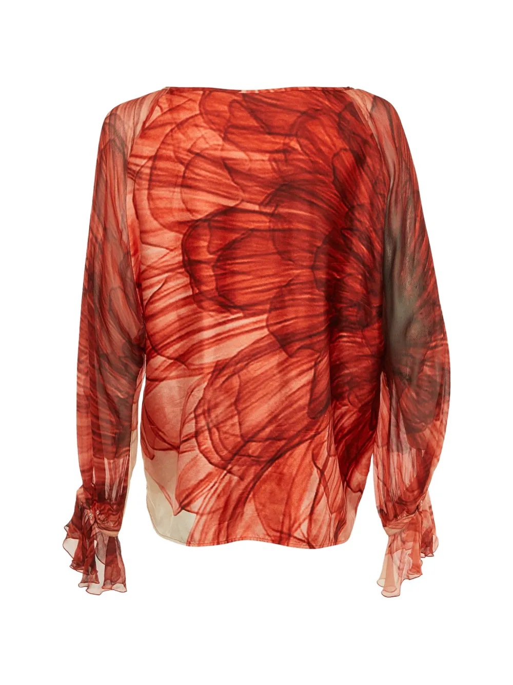 Max Mara Shirt met bloemenprint - Rood