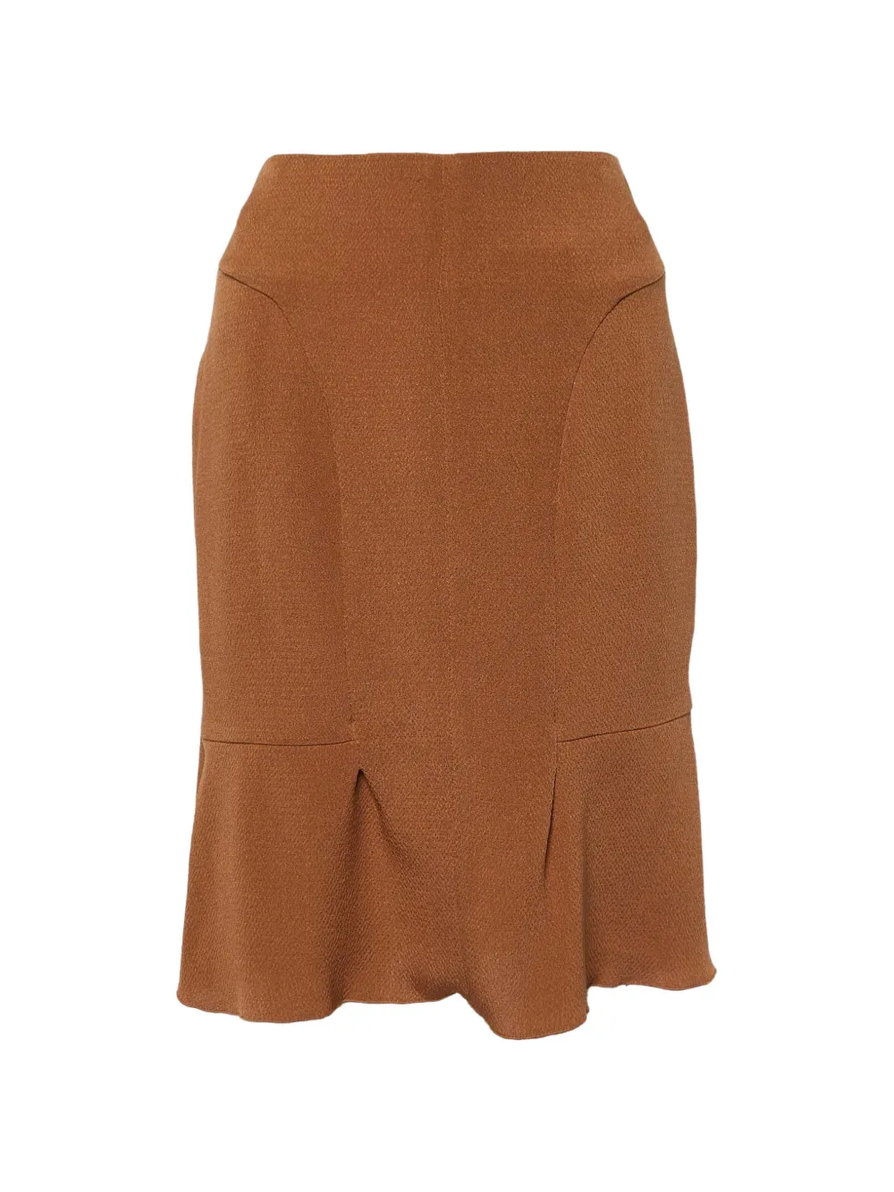 Marni Pre-Owned crepe-silk mini skirt - Marrone
