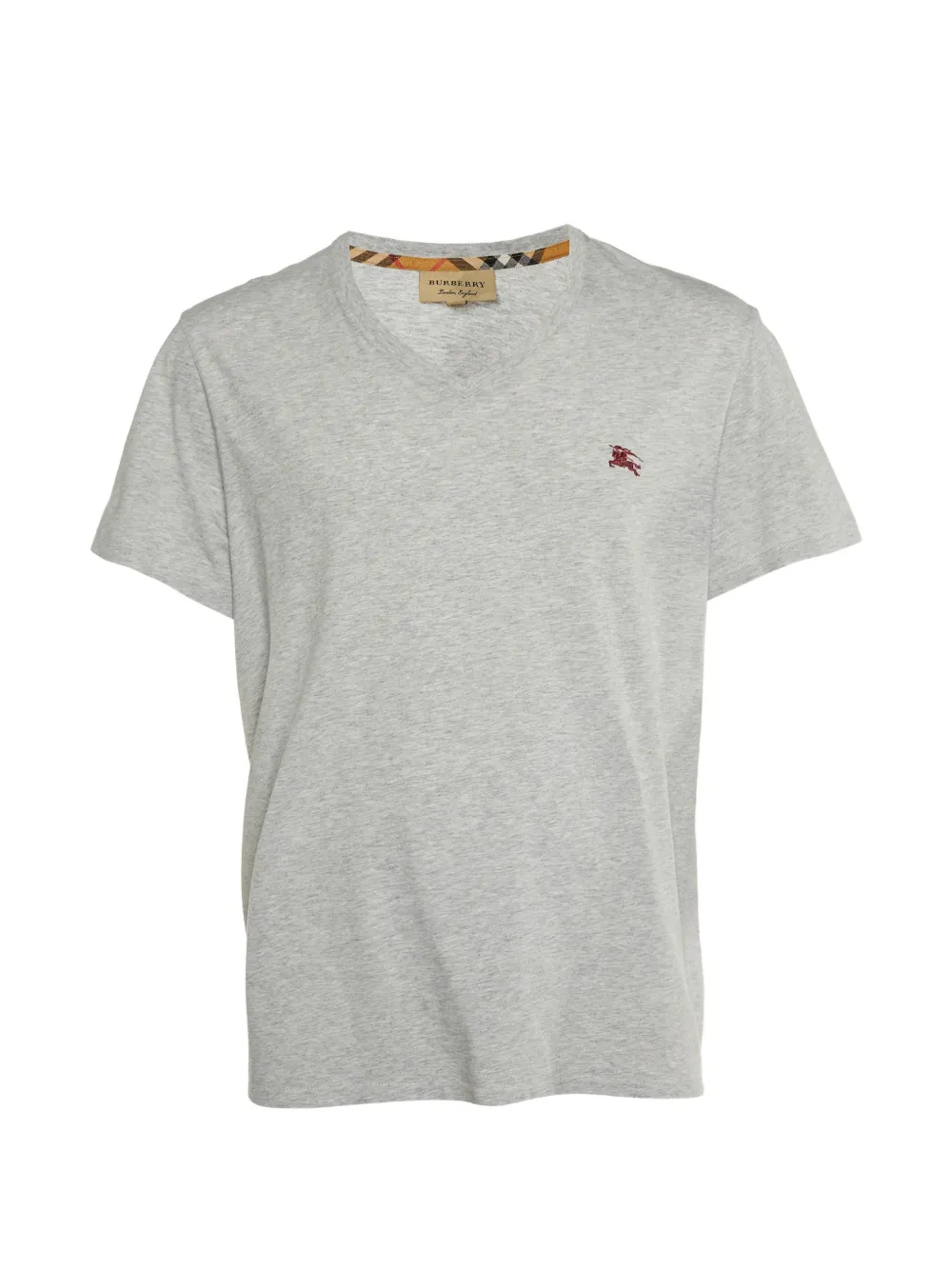 Pre-owned Burberry V-neck T-shirt In Gray