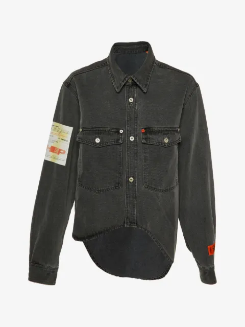 Heron Preston high-low denim shirt