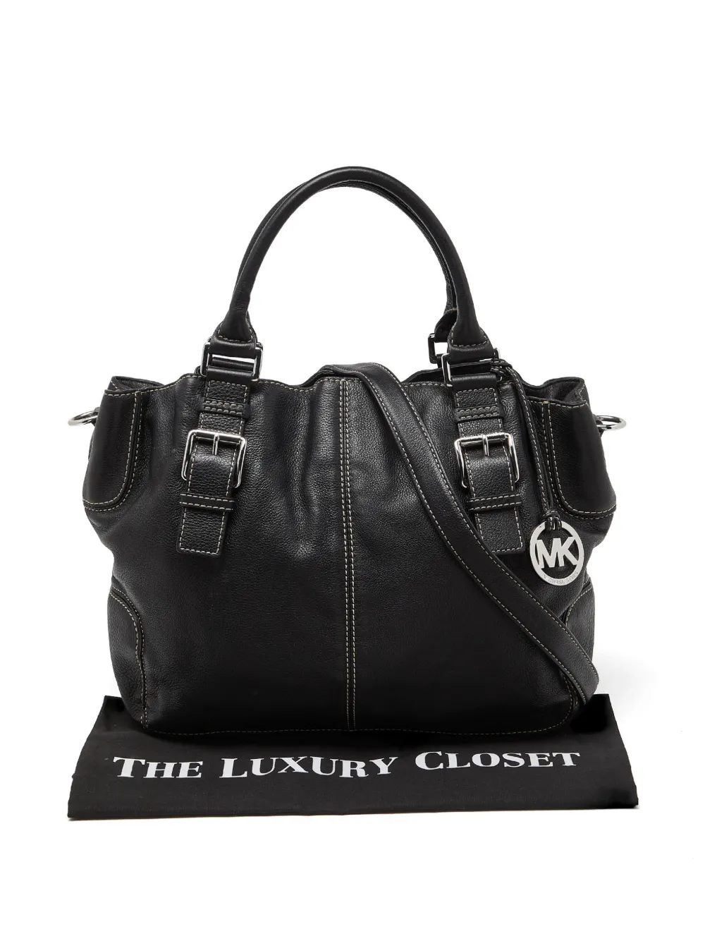 Michael Kors Vintage contrast-stitching tote bag - Schwarz