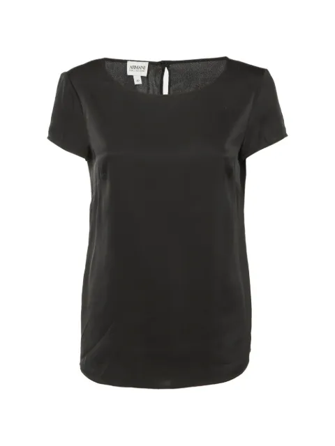 Armani Vintage short-sleeve silk top