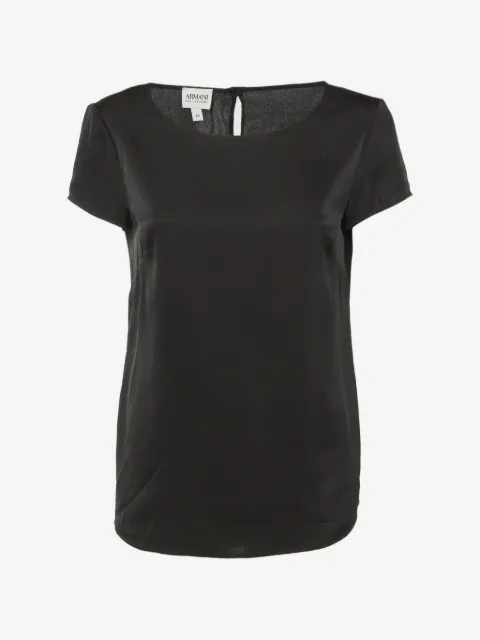 Armani Vintage short-sleeve silk top