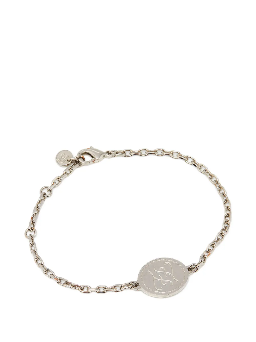 Fendi Pre-Owned FF-tag chain bracelet - Argento
