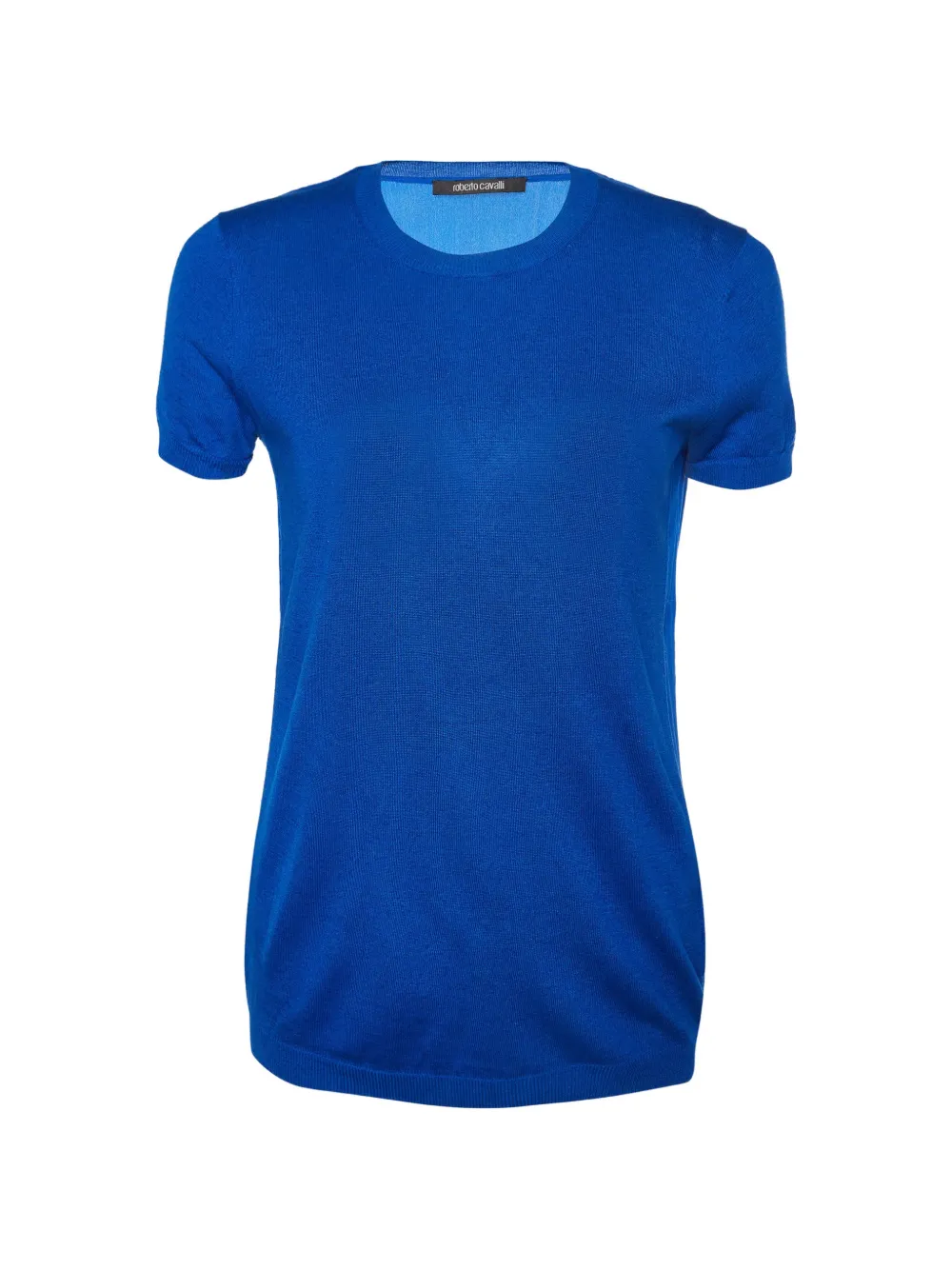 Roberto Cavalli Vintage t-shirt en maille fine - Bleu