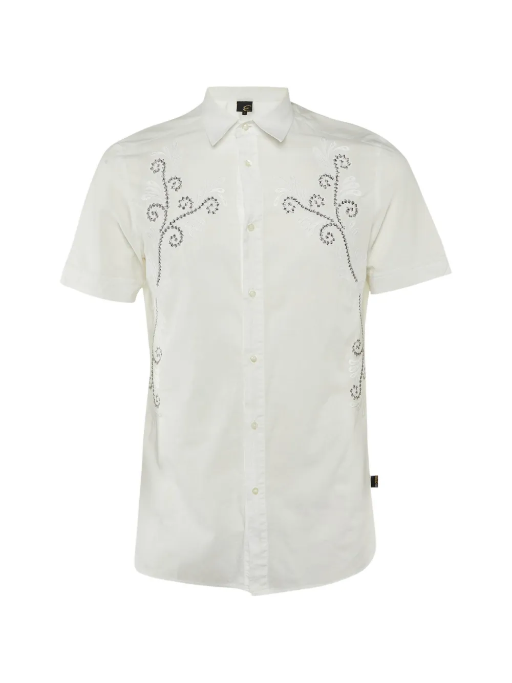Just Cavalli Vintage chemise à broderies - Blanc Just Cavalli Vintage chemise à broderies - Blanc