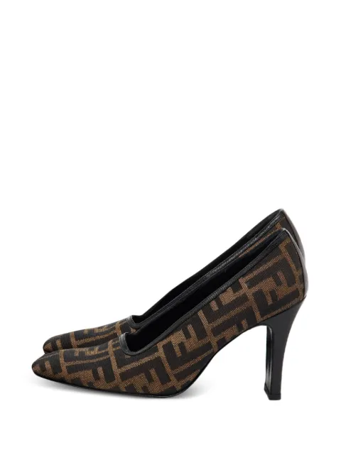 Fendi Pre-Owned Zucca patterned heeled pumps
