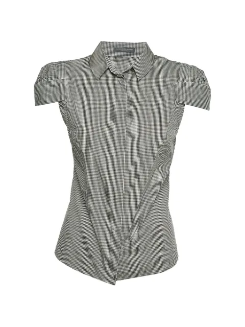 Alexander McQueen Pre-Owned gingham print short-sleeve shirt
