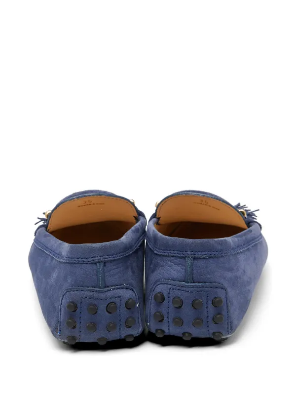 TOD'S ダークブルー フリンジローファー Tod's Vintage フリンジ ローファー | ブルー | FARFETCH JP