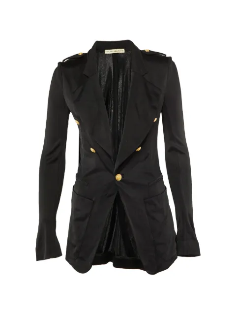 Balenciaga Pre-Owned Black Jersey Double Breasted Jacket 