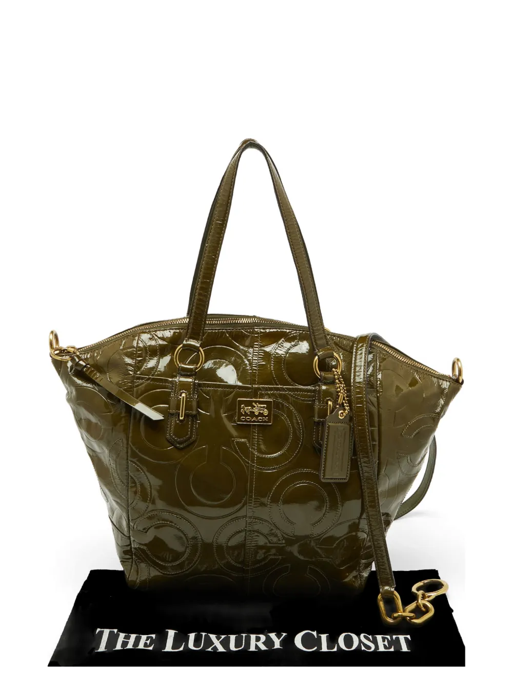 Coach Vintage Op Art Madison shoulder bag - Verde