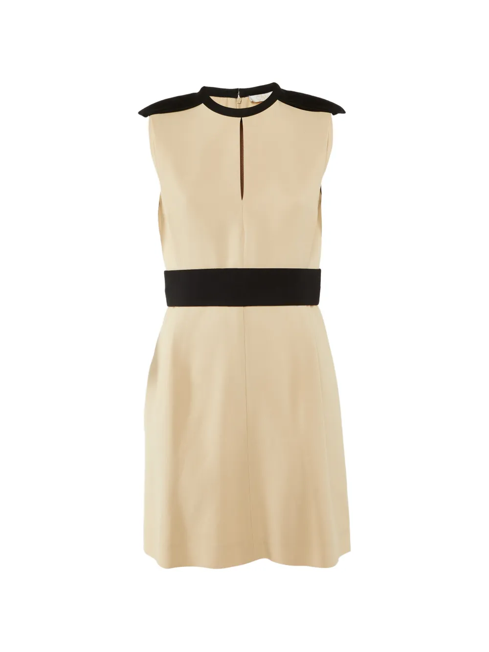 Chloé Pre-Owned sleeveless contrast-panel midi dress - Toni neutri