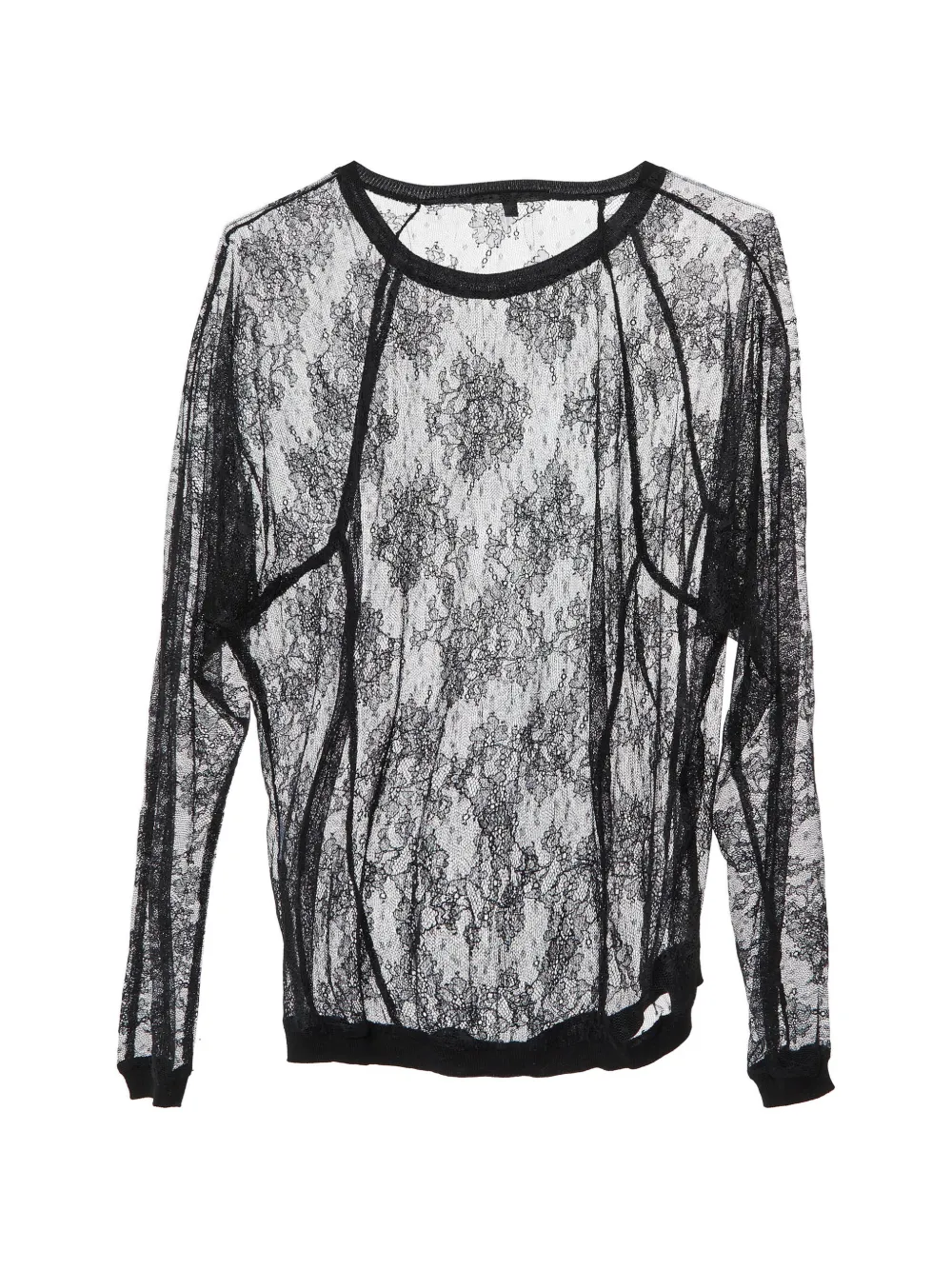 Maje floral lace top - Nero