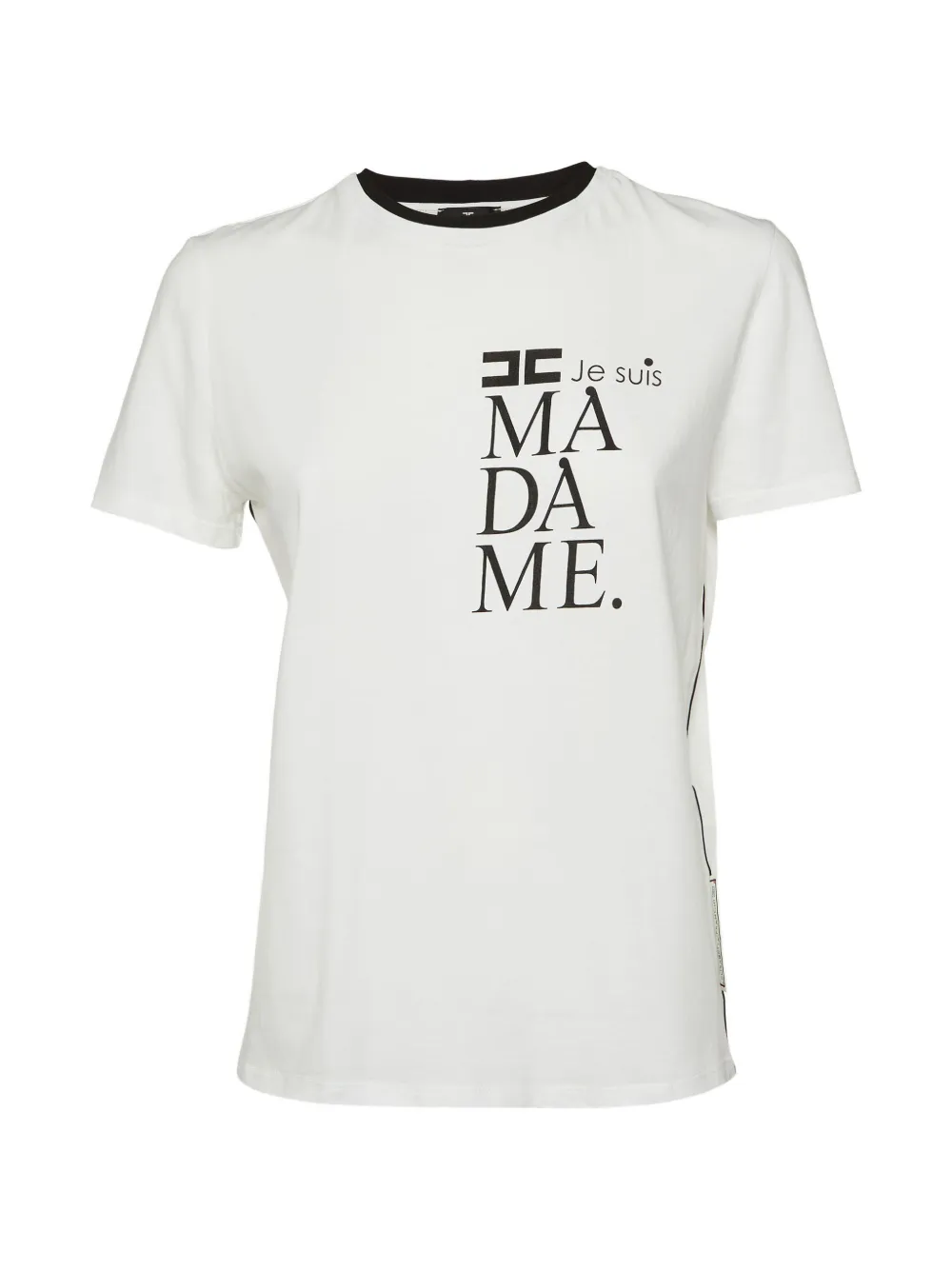 Elisabetta Franchi logo-print crew-neck T-shirt - Bianco