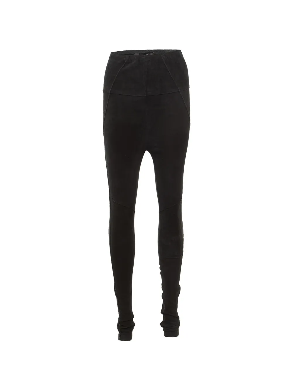 ISABEL MARANT paneled suede trousers - Nero