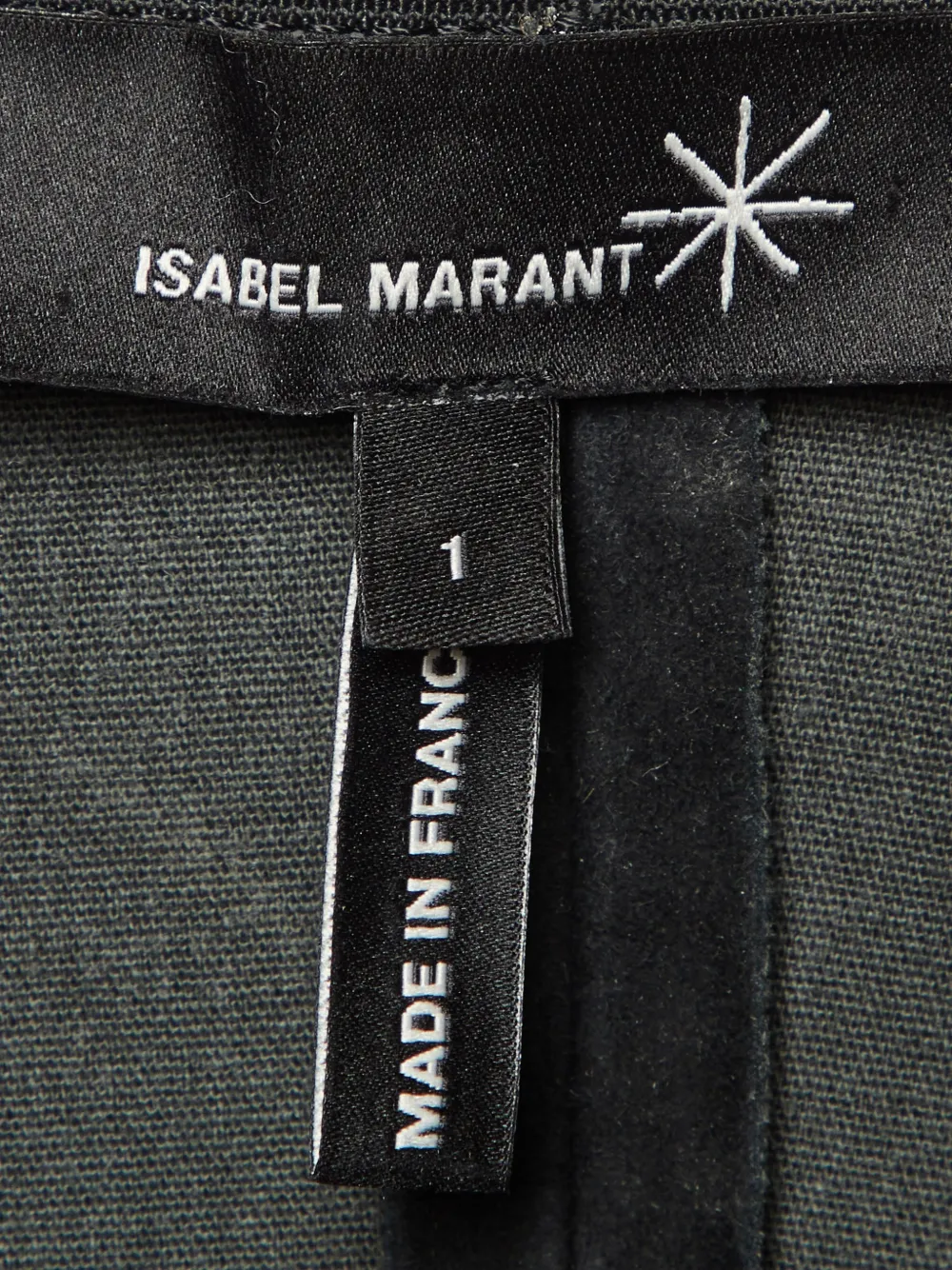 ISABEL MARANT Suède broek met vlakken Zwart