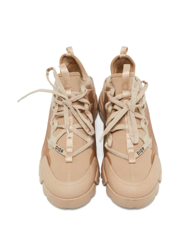 Christian Dior Pre-Owned D-Connect Sneakers | Neutrals | FARFETCH