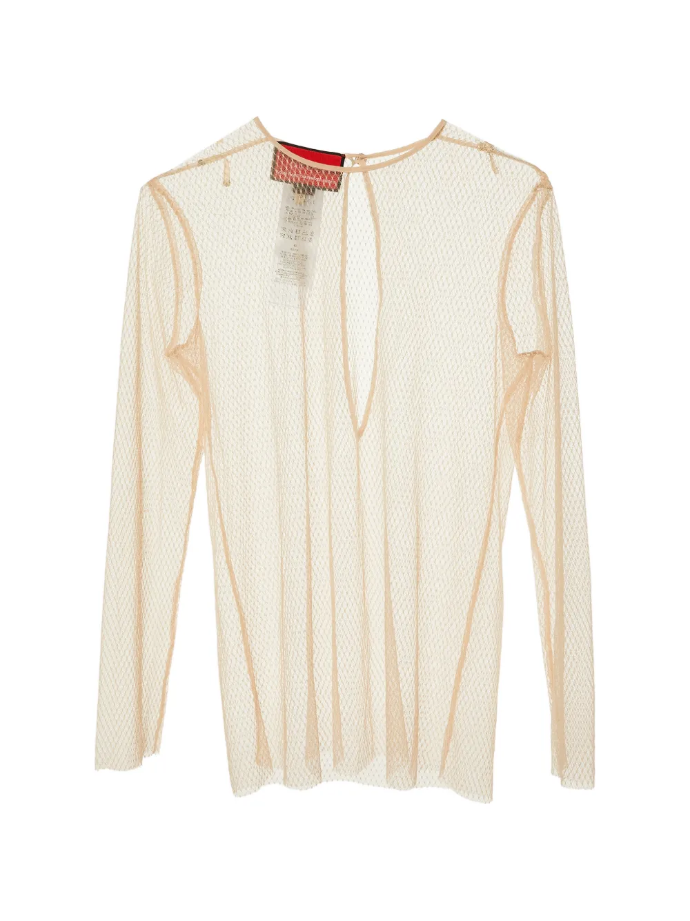 Gucci Pre-Owned Gucci sheer tulle top - Nude