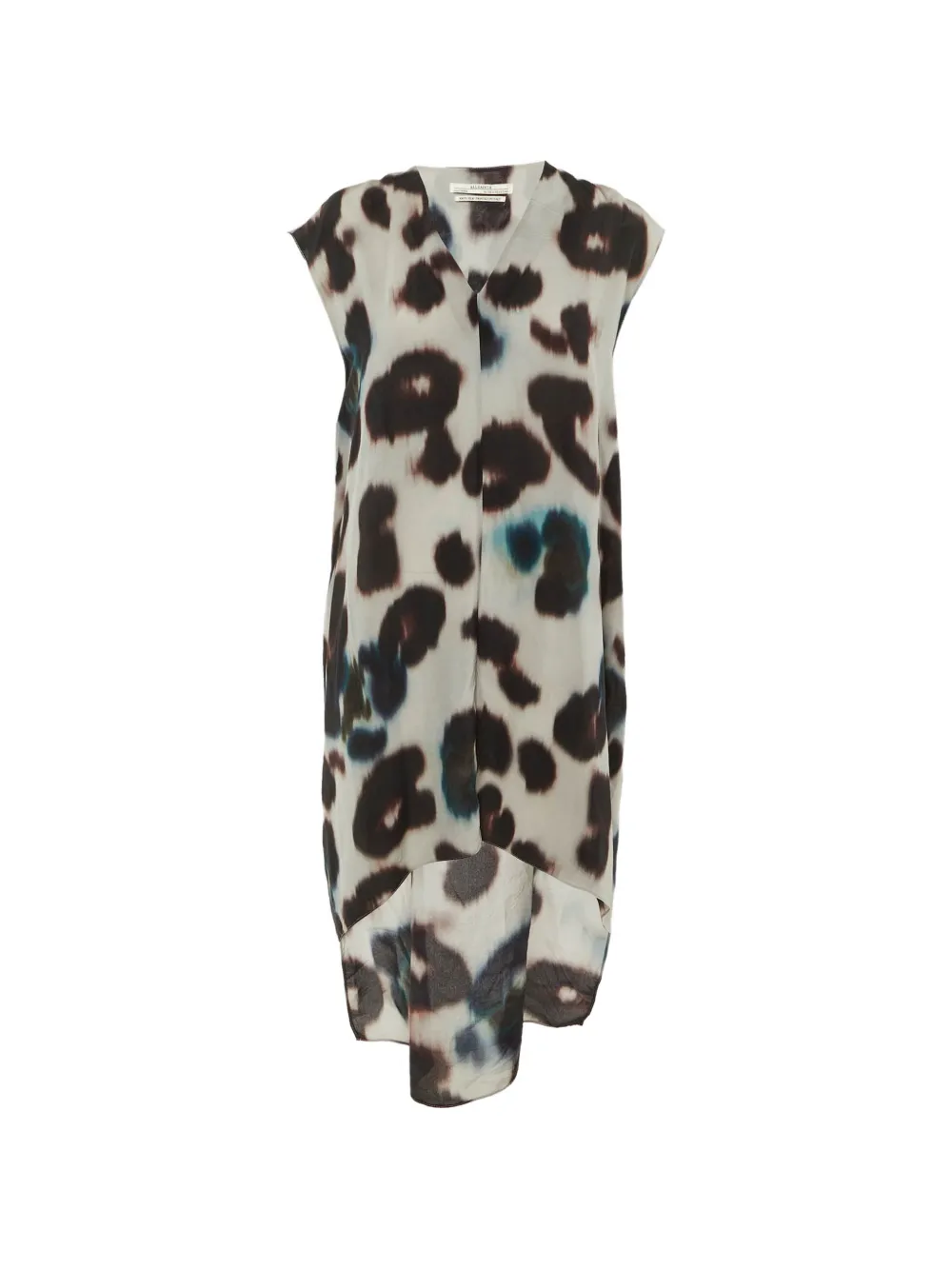 AllSaints animal-print high-low dress - Toni neutri