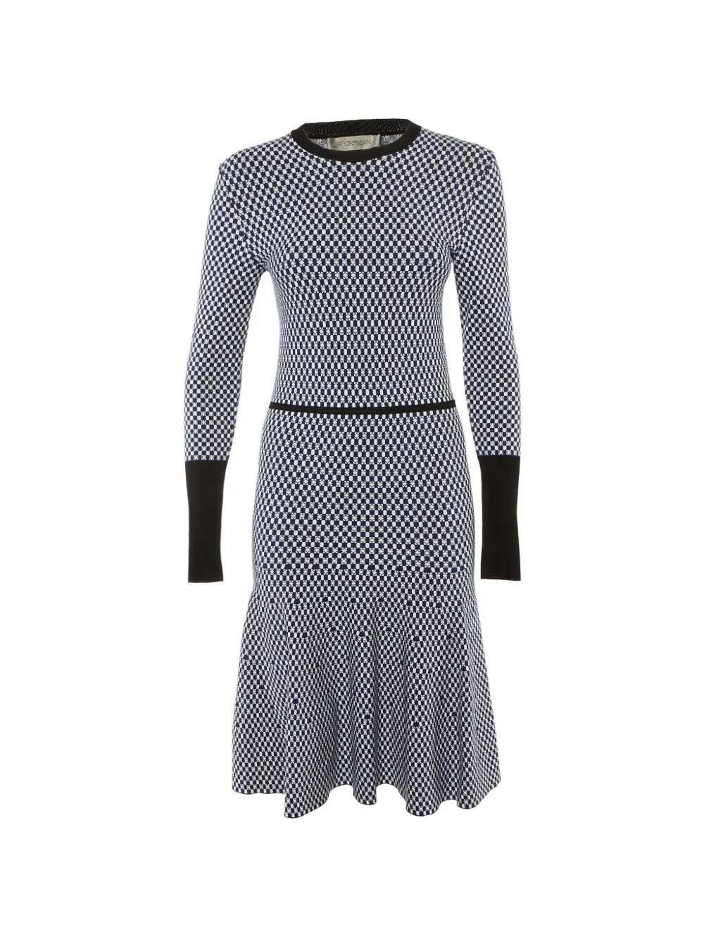 Sportmax Vintage robe en maille à coupe mi-longue - Bleu