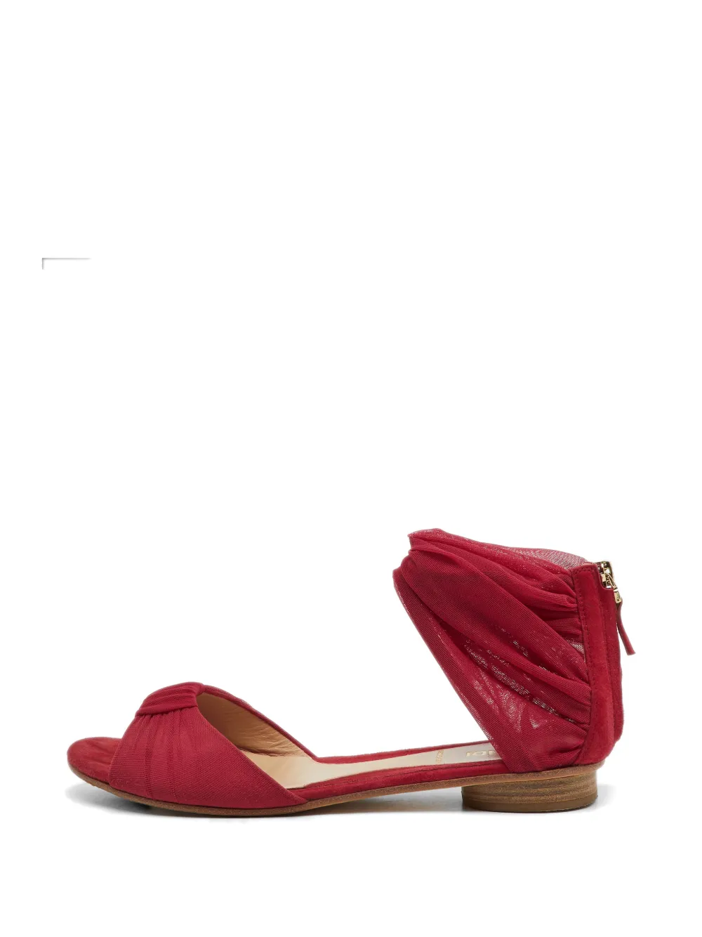 Fendi Pre-Owned mesh suede sandals - Rot