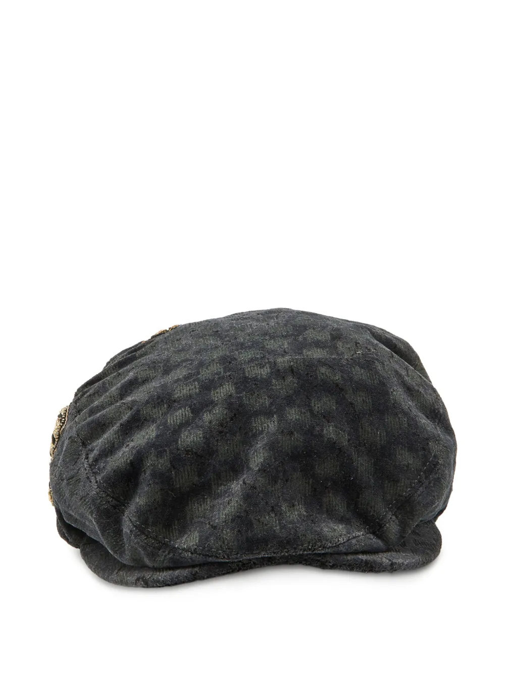 Dolce & Gabbana Pre-Owned casquette en velours à ornements - Gris