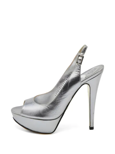 Gina open-toe platform pumps