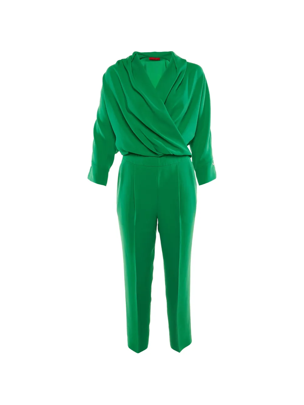 Carolina Herrera Vintage ensemble haut-pantalon à design portefeuille - Vert
