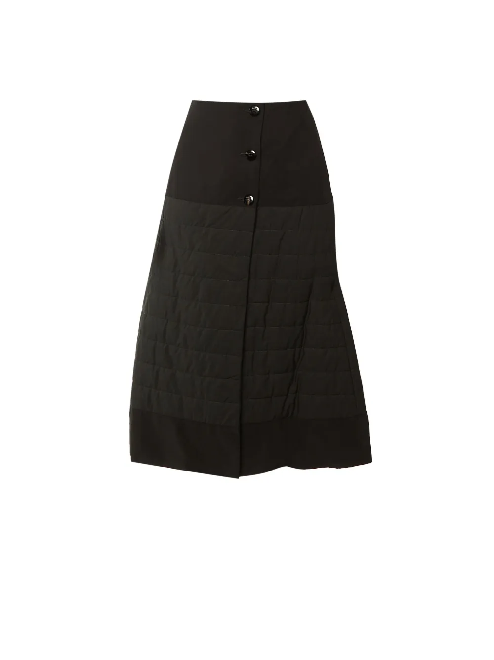 Loewe Pre-Owned quilted midi skirt - Nero