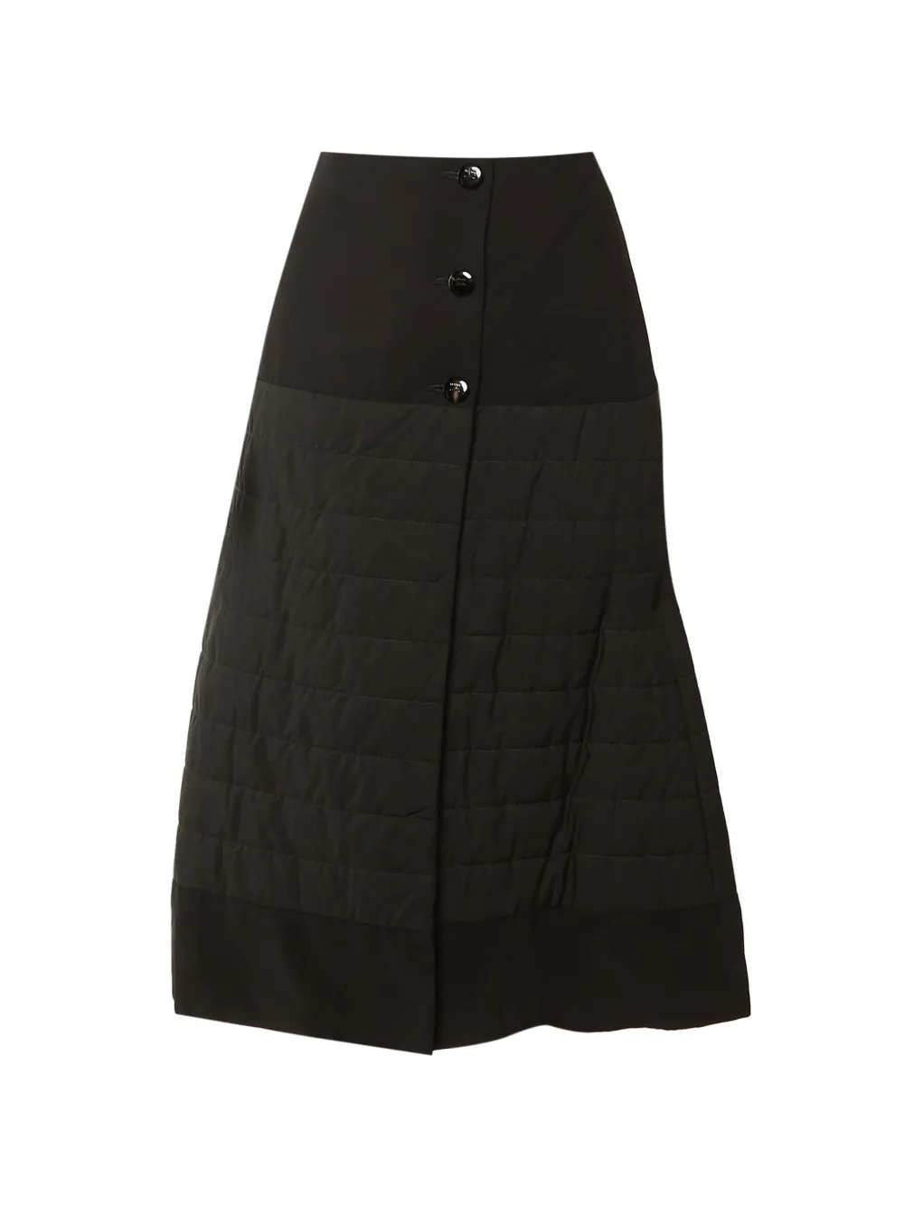 Loewe Pre-Owned quilted midi skirt - Nero