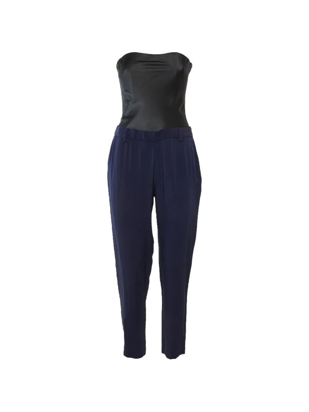 Maje strapless crepe jumpsuit - Blu