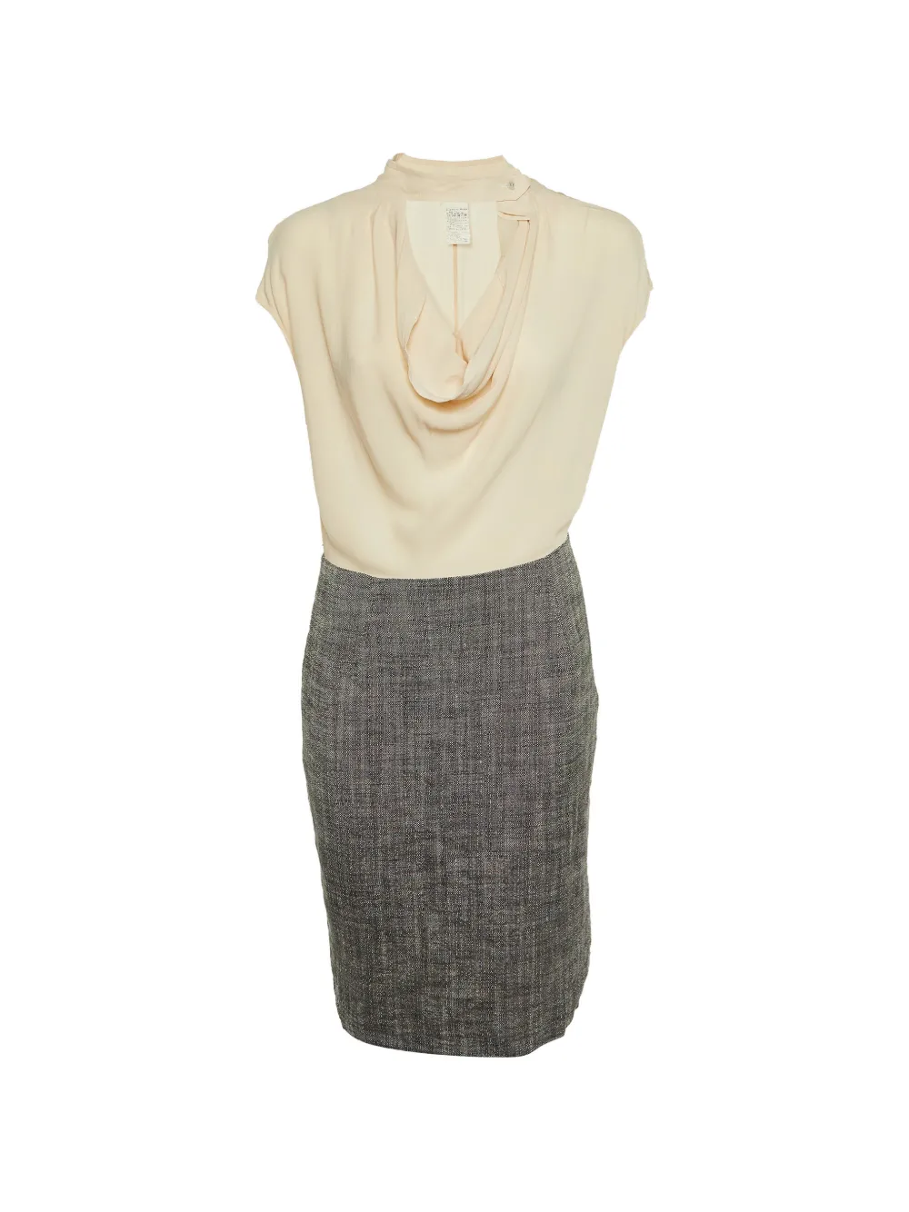 Max Mara cowl-neck sleeveless dress - Toni neutri