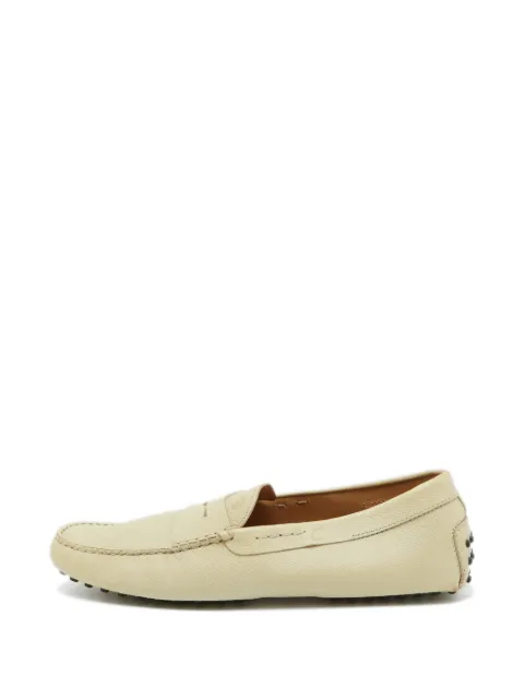 Tod's Vintage slip-on loafers i læder