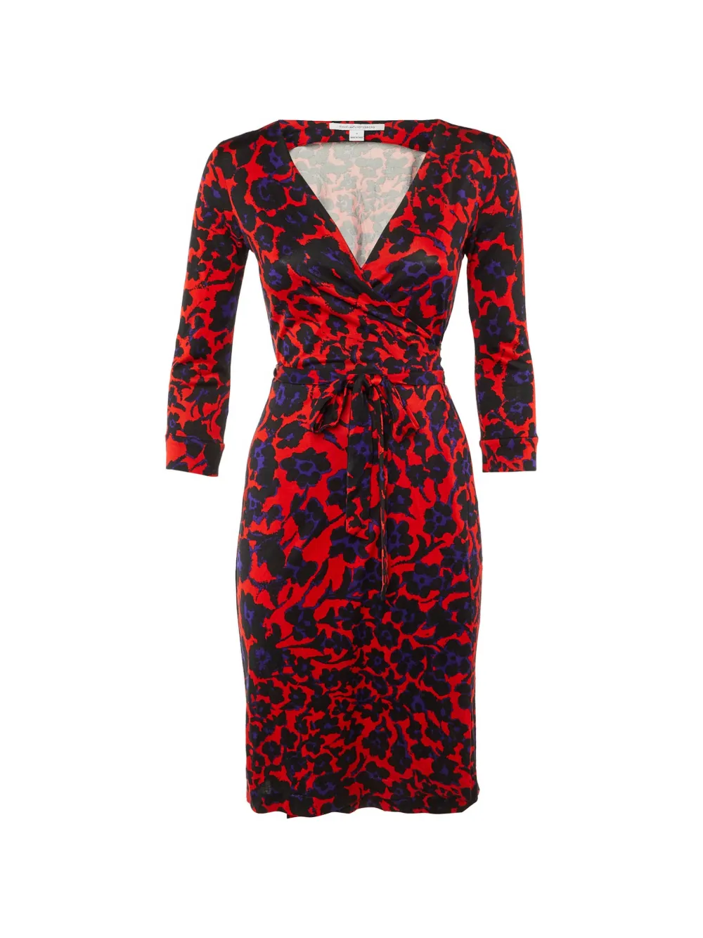Diane Von Furstenberg Vintage robe à fleurs imprimées - Rouge Diane Von Furstenberg Vintage robe à fleurs imprimées - Rouge