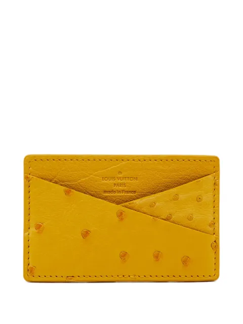 Louis Vuitton Pre-Owned Ostrich leather card holder