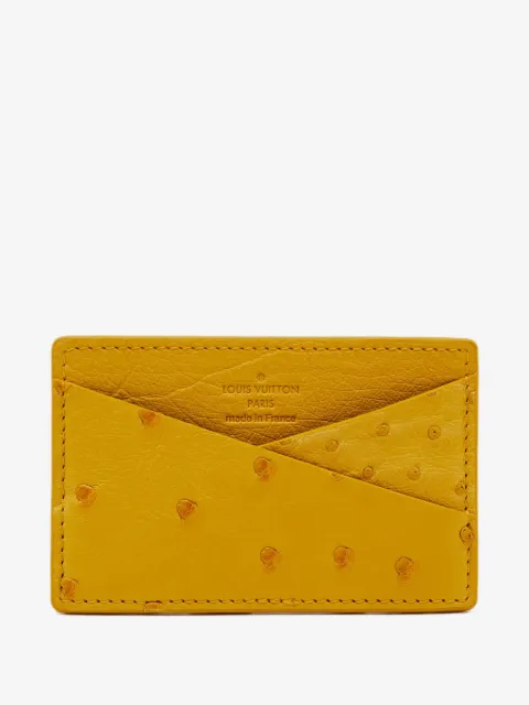 Louis Vuitton Pre-Owned tarjetero Ostrich de piel