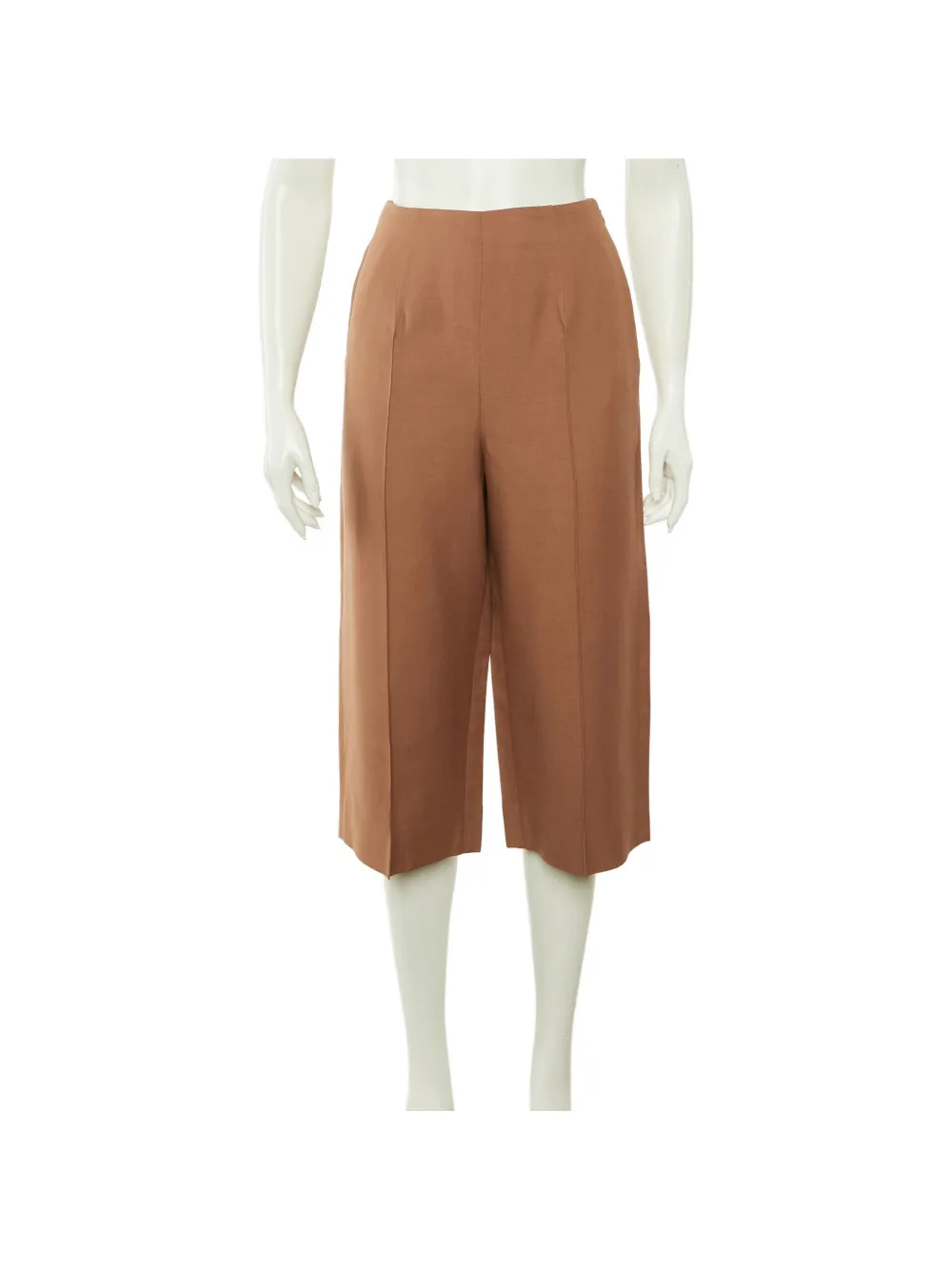 Valentino Garavani Pre-Owned pressed-crease culottes - Marrone