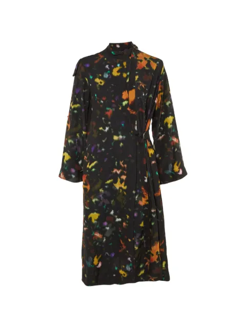 Kenzo Pre-Owned printed wrap midi dress