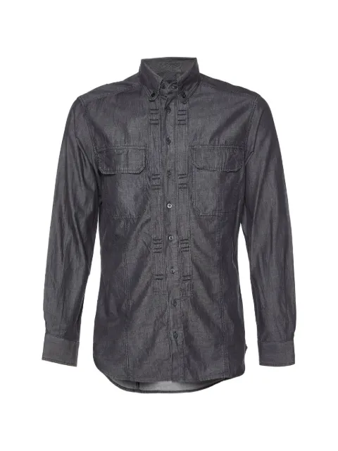 Just Cavalli Vintage pintuck-detail button-down shirt