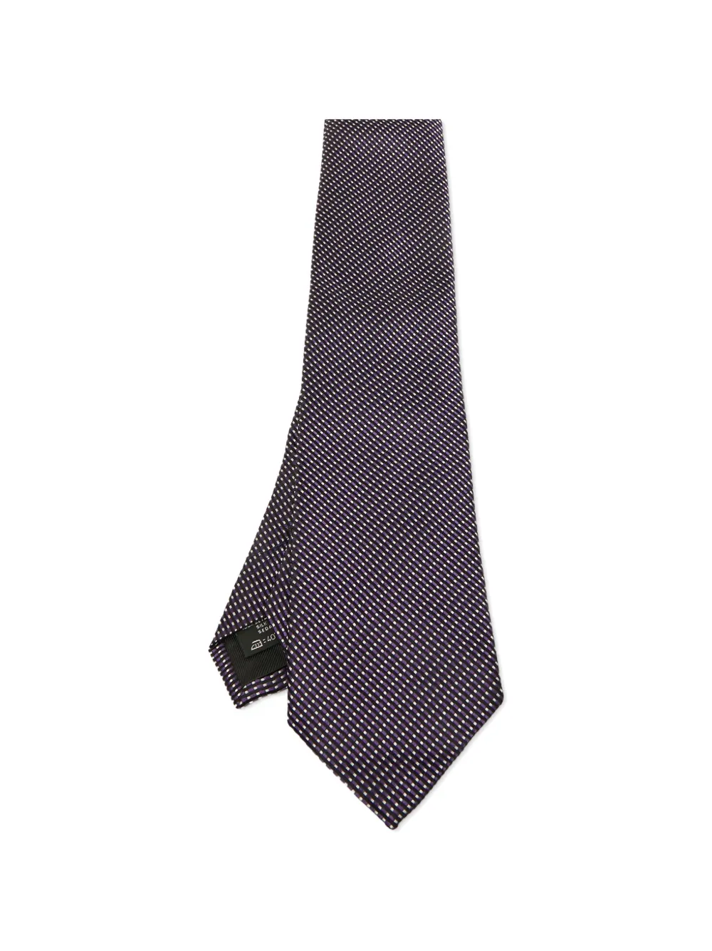 Ermenegildo Zegna Vintage patterned silk tie - Schwarz