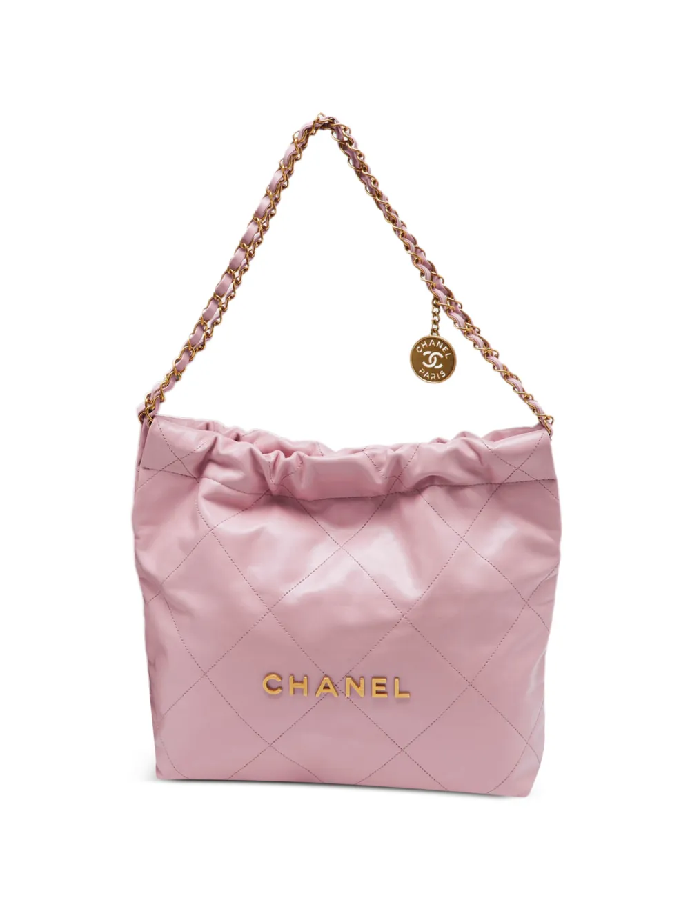 CHANEL Pre-Owned Quilted 22 shoulder bag - Rosa