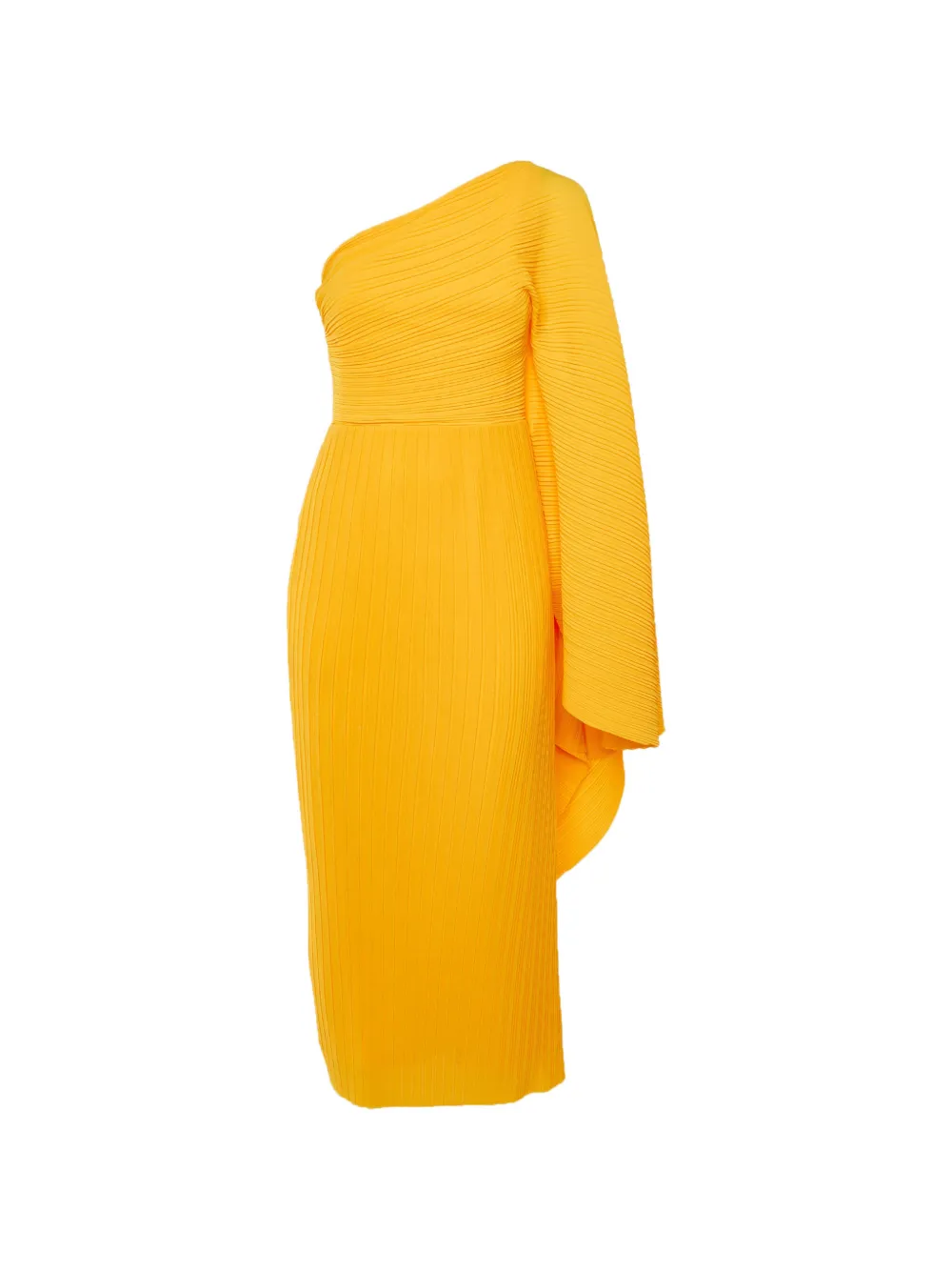 Solace London midi Lila drape dress - Giallo