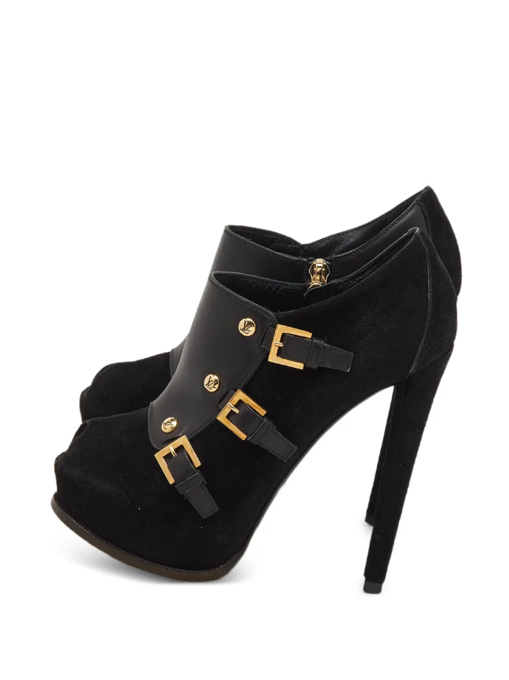 Louis Vuitton Pre-Owned peep-toe platform sandals - Nero
