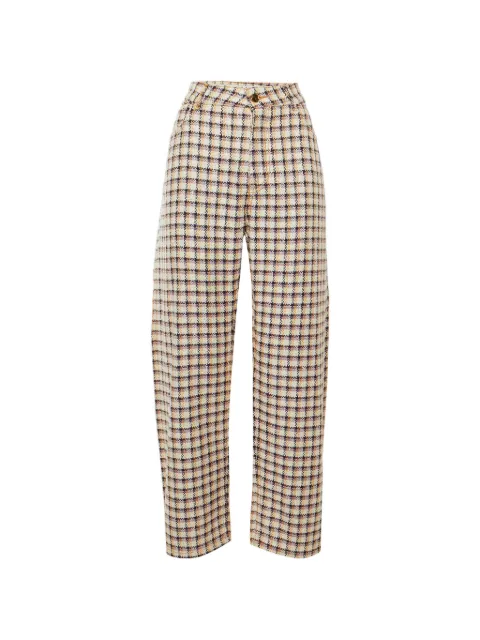 Etro Pre-Owned checked tweed trousers